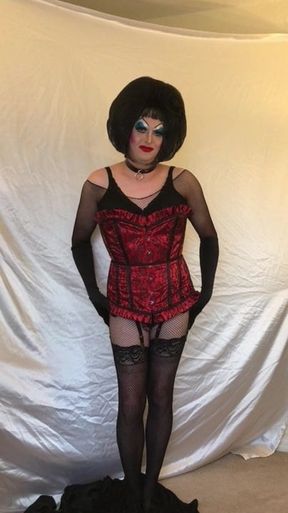 Strip to lingerie