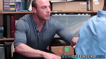 Muscled amateur thief bj