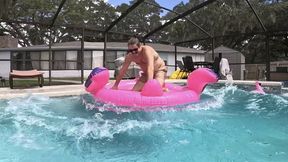 Theo Takes Down Inflatable Flamingo 1080P