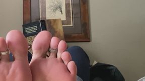 Tanfeets Ignore Soles Propped Black Pedi