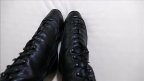 Monique ballet heels & pantyhose in rubberdoll style