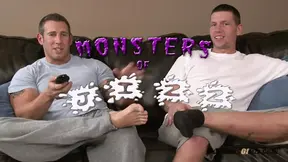 Naughty MILF cock slut sucks both college guys