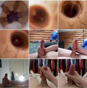 Twink Fleshlight Internal Cumshot and Slo-Mo Cumshot compilation