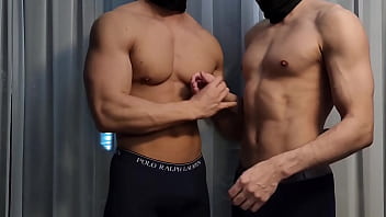 1 . Boyfriend muscle handsome cum cock play nipped