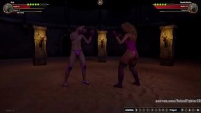 Rok VS Bambi Bimbo (Naked Fighter 3D)