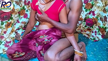 Desi Bhabhi looks so cool and having sex with brother-in-law in red saree, Hindi audio, Claire Vais
