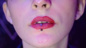 Lipstick Re-application Upclose