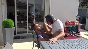 The ass of Vevin fucked bareback by xxl cock of master