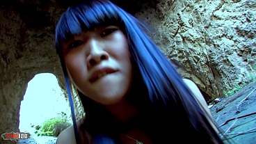 Natural bigtits asian babe gonna have sex with the first guy she finds