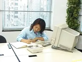 Rina Katsura Enjoys Office Fuck With Her Hot Curvy Ass