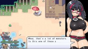 Sexy nerd girl gets monster member and big breasts