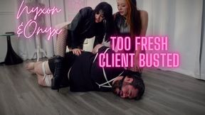 Nyxon Onyx & Zwyx Too Fresh Client Gets Busted HD 720p MP4