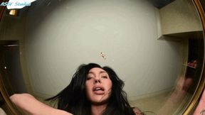 Sexy Chicana GIANT ASS DOMINATION with JOI and cum countdown! Humilated and CRUSHED under her ASS! - MP4