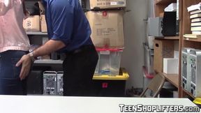 Beautiful blonde Skylar plays with her pussy for Officer