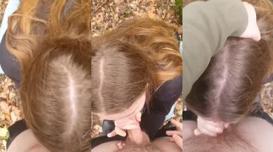 She REALLY want big dick deep throat in forest