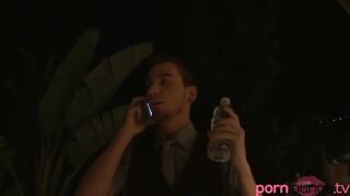 Teenagers red haired with huge tits getting gang boned