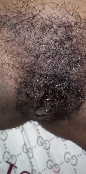 My Hairy Pieced Wet Pussy Contractions Close up