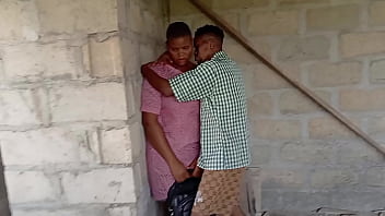 Behind the scenes in an uncompleted building before we decided to use the room instead