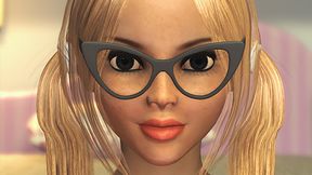 Nerdy girl in glasses fucked by basketball player in sauna