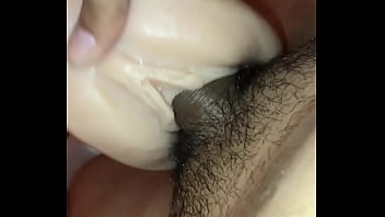 Quick cum with toy