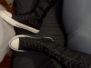 Knee high converse shoejob 10 min video! (Prior custom, OnlyFans in bio!)