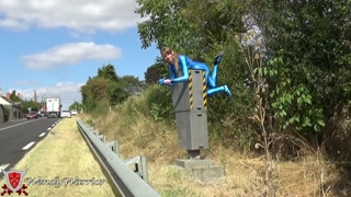 Samus Aran checks the speed camera
