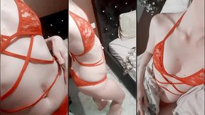 deesse fini par te rejoindre au lit en sous-vetements rougevideo de 2 min. ...