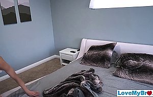 Gay stepbrother joins teen in the shower and fucks him