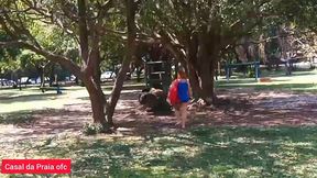 aprontando no parque