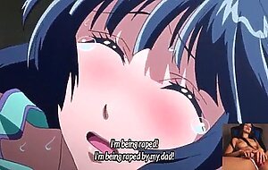 Stepdad punishes his daughter's hole (uncensored hentai english subtitles)
