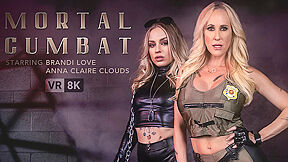 Anna Claire Clouds And Brandi Love - Mortal Cumbat - Hardcore Mff Threesome Mortal Kombat Parody Porn