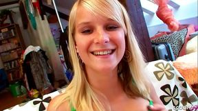 Slim girl with Big natural Tits No Condom Sex by Fake Agent