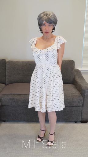 Sadie in a Polka Dot Dress