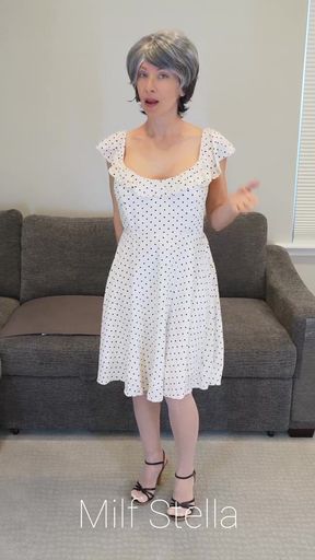 Sadie in a Polka Dot Dress