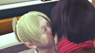 Futa Mikasa fucks Historia - AOT Hentai