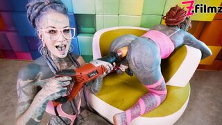 Anal Jack Hammer - Rough Anal Sex with Hardcore Pounding of Petite Asian Girl