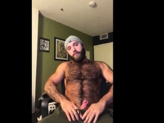 Hairy Lumberjack Shows Off his Cock ( No Cum )