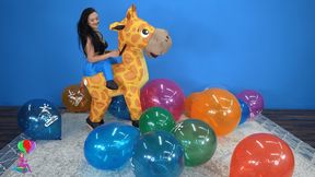 Roxy Pops Toys “R” Us Balloons While Riding 'Geoffrey' HD (1920x1080)