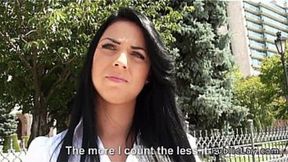 Hungarian amateur fucks for cash in public