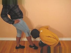 Ballbusting Hennessey Kae with Slow Moo