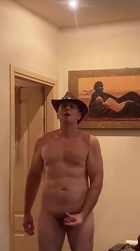 A Lonely Cowboy Masturbating