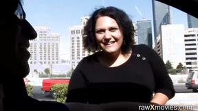 BBW GF takes taxi ride & cock in muff