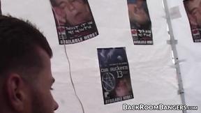 ”Good looking gay jocks demonstrate their prick sucking skills”