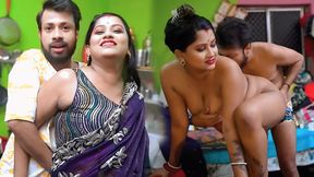 Bhabhi ko kitchen me piche se pakad ke jabbardasti choda