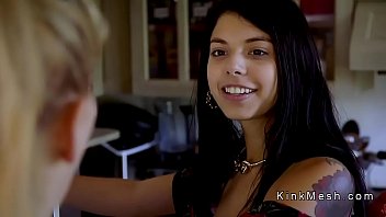 fucks hairy pussy teen in rope bondage then anal fucks his fiance