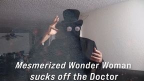 Mesmerized WonderWoman sucks off the Doctor 06