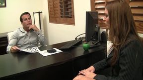 Bella Brookes gets her pussy masturbated and does perfect blowjob