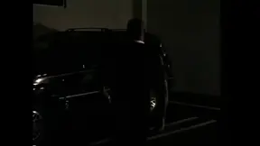 Black beauty slurps cock in parking lot before getting fucked hard