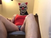 RETRO VID: Crossdressing Clown Feet Worship POV