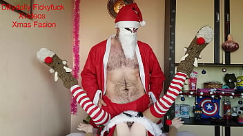 Marry Christmas Edition Sex doll fuck Gay POV production